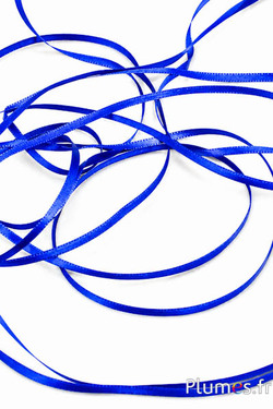 Satijnen lint - breedte 3 mm - blauw